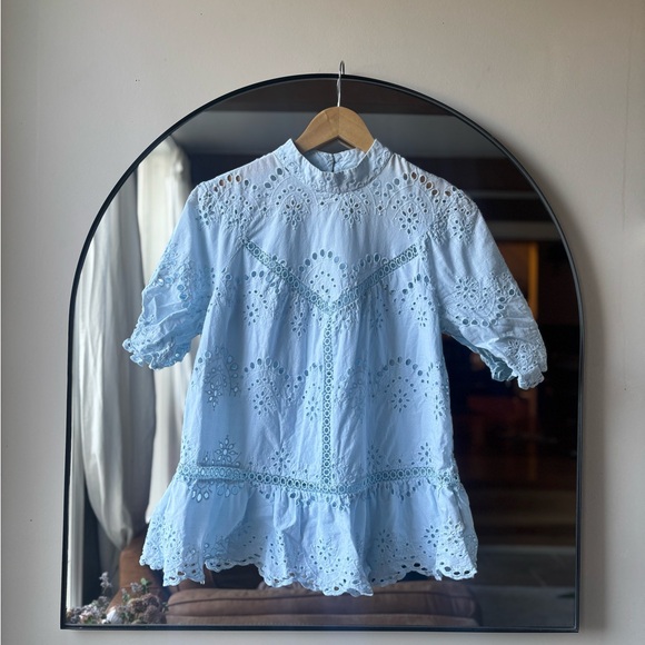 ADIVA | eyelet blouse | size medium - Picture 4 of 6